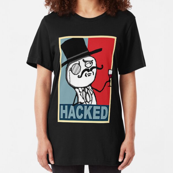 Hacked by LulzSec Slim Fit T-Shirt