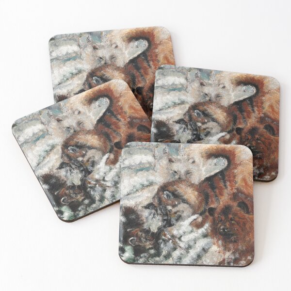 Item preview, Sable marten hunting with dogs designed and sold by belettelepink.