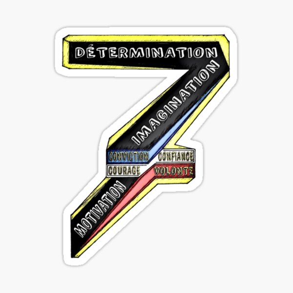 Aperçu de l'œuvre 7 mots. modèle 4. créée et vendue par Vinidal.