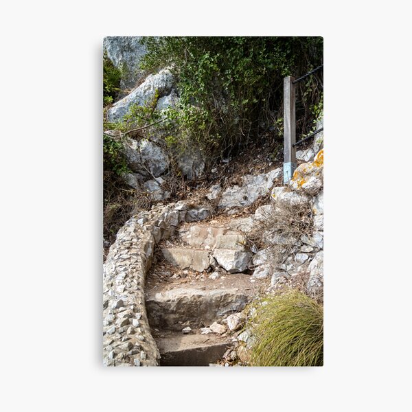 Footpath on the Rock of Gibraltar Canvas Print