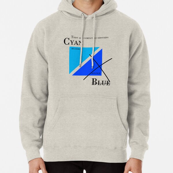 cyan blue hoodie