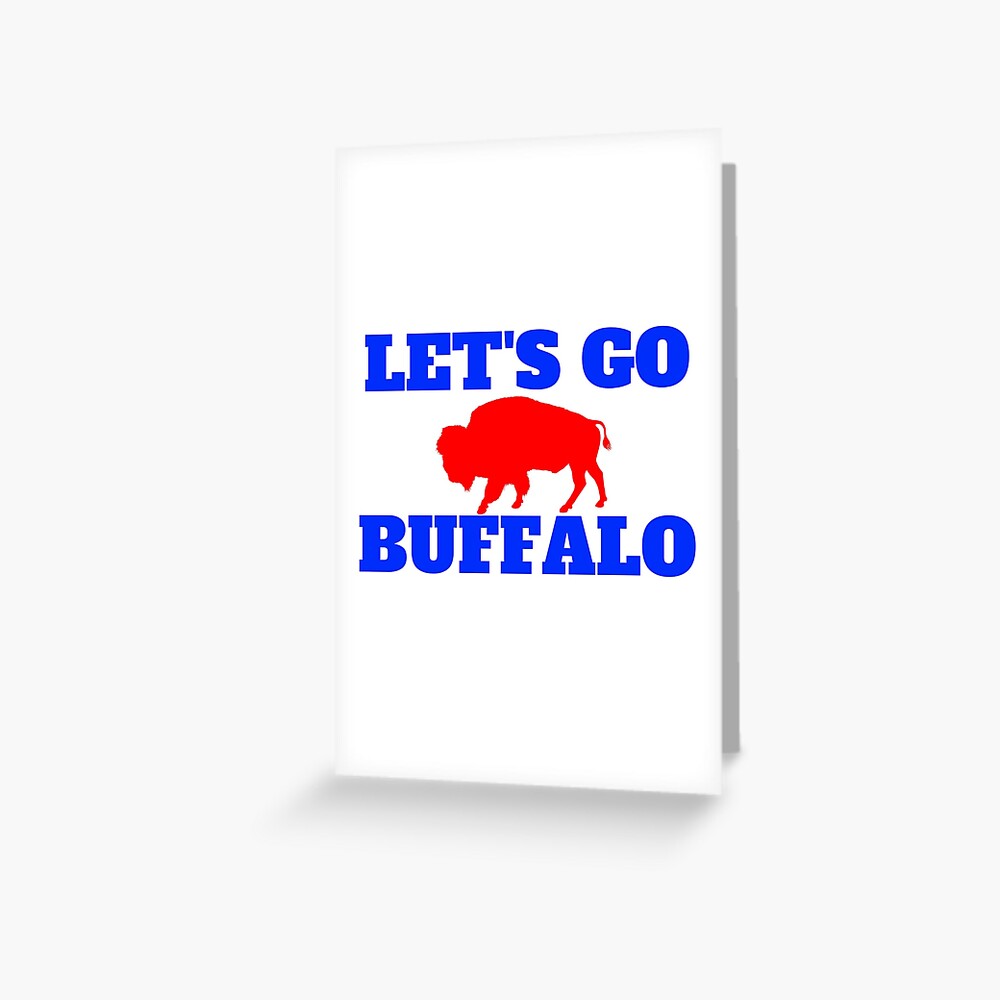 Let's Go Buffalo Sports Sticker for Sale by DWaffleDesigns