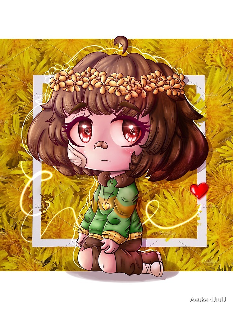 Chara Dreemurr Undertale Fanart Greeting Card By Asuka Uwu Redbubble