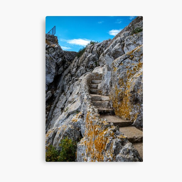 Footpath on the Rock of Gibraltar Canvas Print
