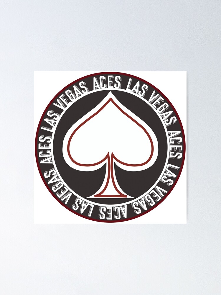 "Las Vegas Aces poker chip sticker" Poster by montryall Redbubble