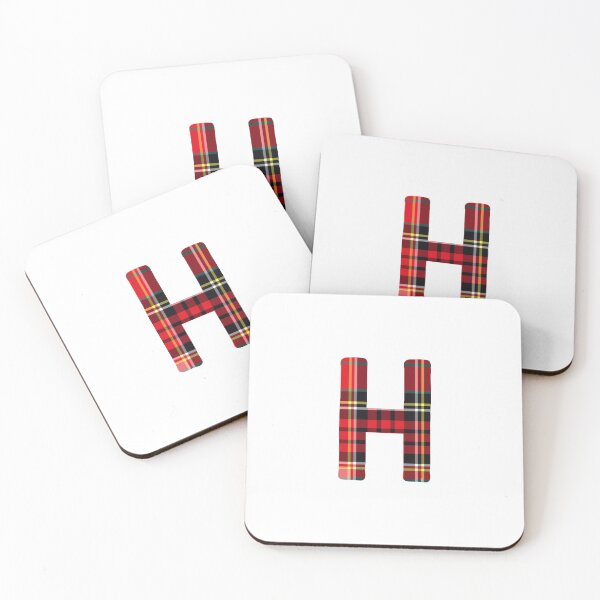 Item preview, Red Plaid H designed and sold by Yviemakes.