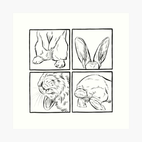 Artikel-Vorschau von Kaninchen Mosaik, designt und verkauft von Firlefanzzz.