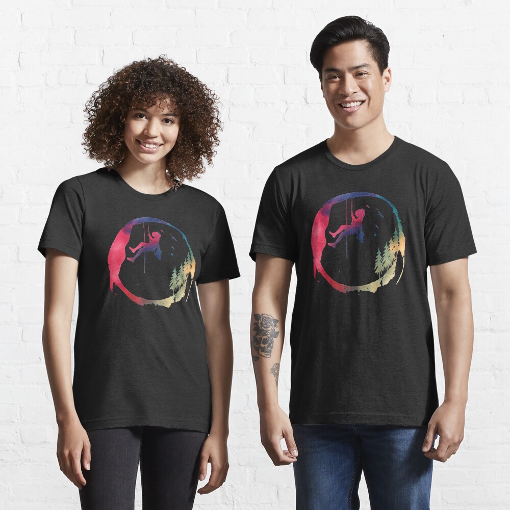 Kopie von climbing, rock climbing, rock, climber, mountains, bouldering, climb, mountain, Essential T-Shirt