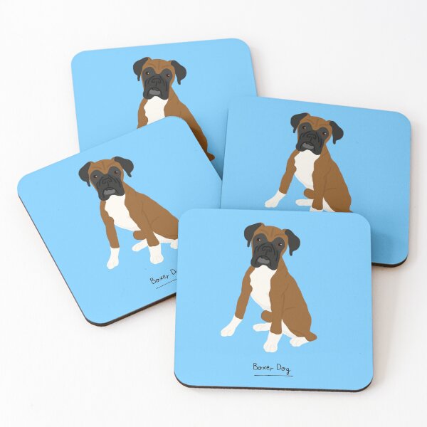Item preview, Boxer Dog Coasters designed and sold by Violet jj designs.