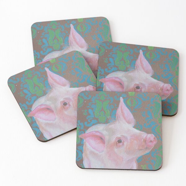Item preview, Baroque, Piglet Painting on Pattern designed and sold by DanaAldisStudio.