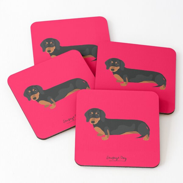 Item preview, Sausage Dog Coasters designed and sold by Violet jj designs.