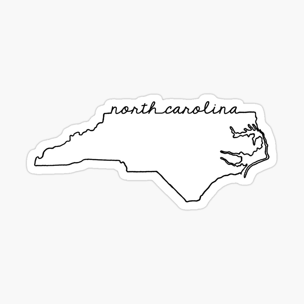North Carolina State Outline Photographic Print for Sale by Jamie Maher