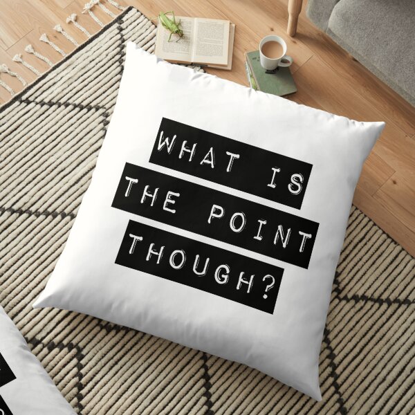 What Is The Point Though? Floor Pillow