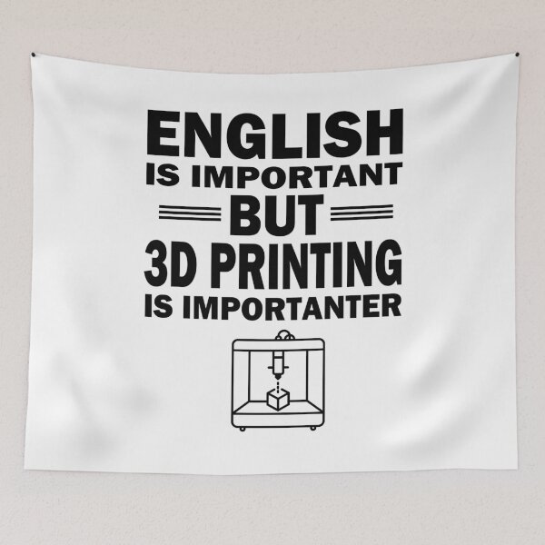 Item preview, 3D printer printing important saying hobby gift idea designed and sold by LeMuesch.
