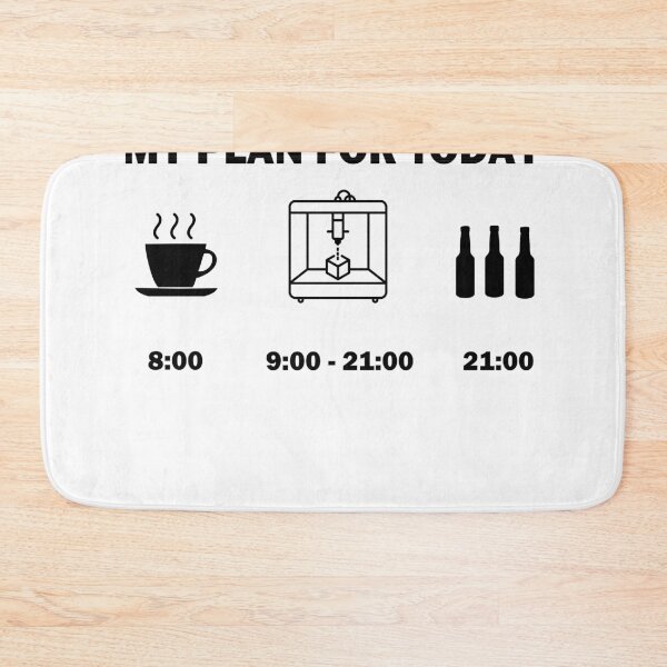 Item preview, 3D printer printing daily schedule beer hobby gift designed and sold by LeMuesch.