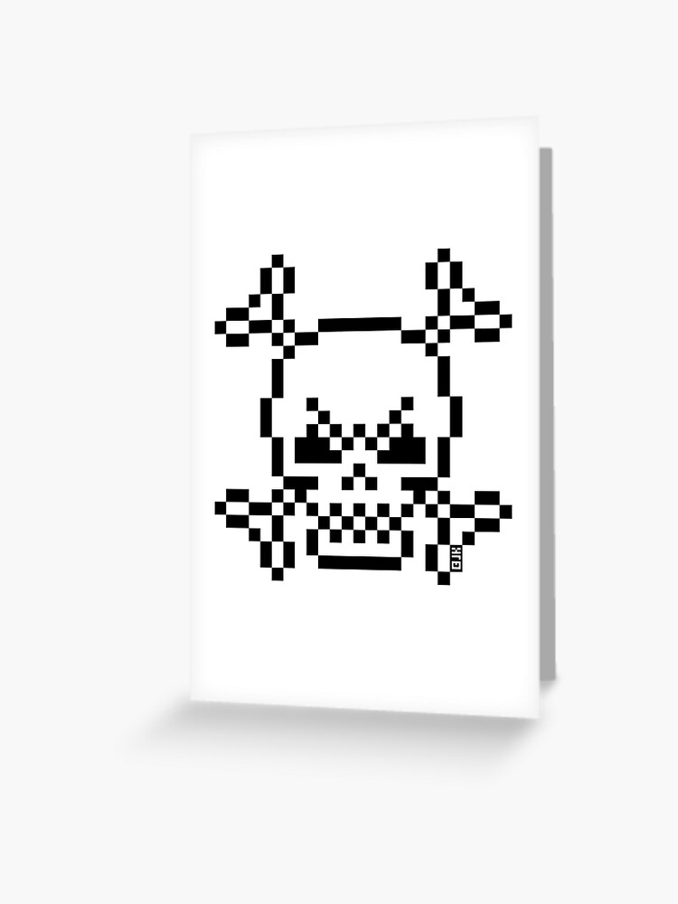 Skull And Crossbones Small (Pixel Art / Jolly Roger / White) Baby One-Piece  by MrFaulbaum