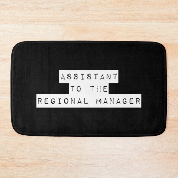 Item preview, Assistant to the Regional Manager (Black) designed and sold by quoteedesigns.