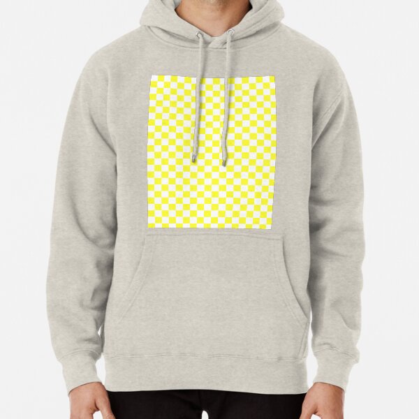 yellow checkerboard hoodie