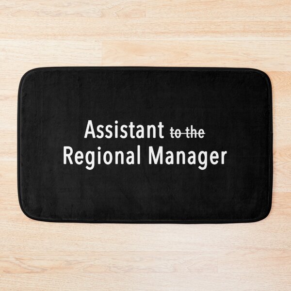 Item preview, Assistant to the Regional Manager (Black) designed and sold by quoteedesigns.