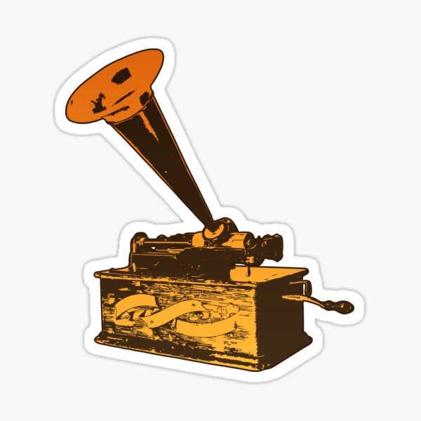 Item preview, Old Vintage Gramophone (El fonógrafo Retro DJ) designed and sold by SassyClassyMe.