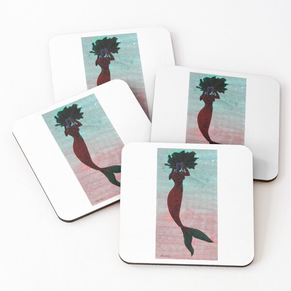 Item preview, Nude Mermaid By ArtGuru 9846 - Acrylic On Paper designed and sold by Art Guru.