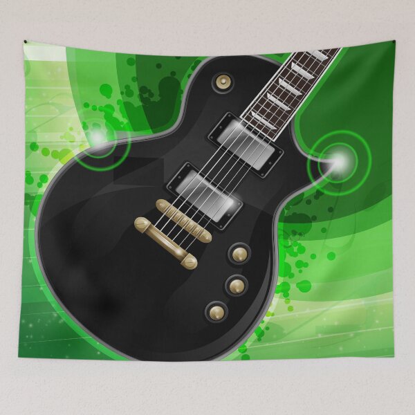 Item preview, Black Guitar designed and sold by lucidfrog.