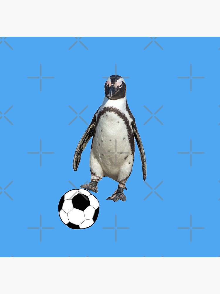 Thumbnail 2 von 2, Stofftasche, Pinguin Fußball designt und verkauft von Igelchen.