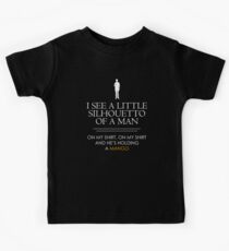 Ich sehe ein kleines Silhouetto eines Mannes ... Kinder T-Shirt
