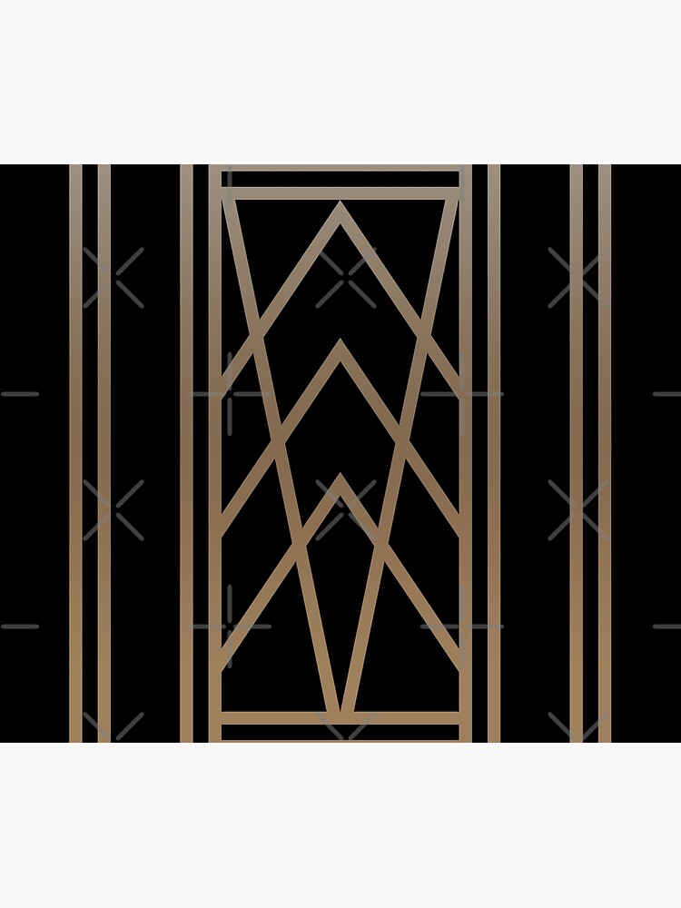 Black and Gold Art Deco by AbsentisDesigns