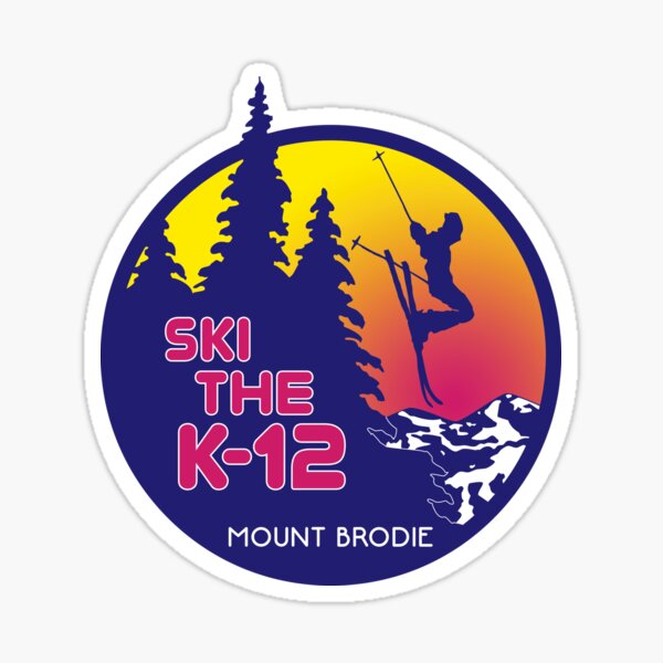 Ski the K-12 Sticker