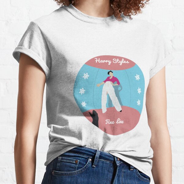 Etiqueta de línea fina Camiseta clásica