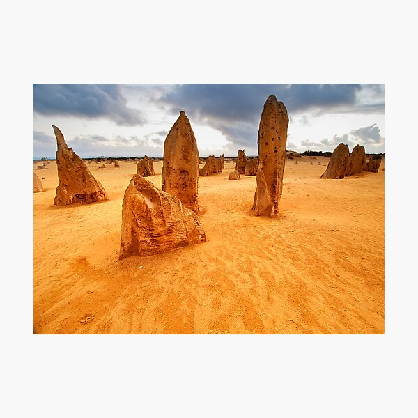 Item preview,  Nambung National Park Pinnacles Sunset 1 designed and sold by Jaxybelle.