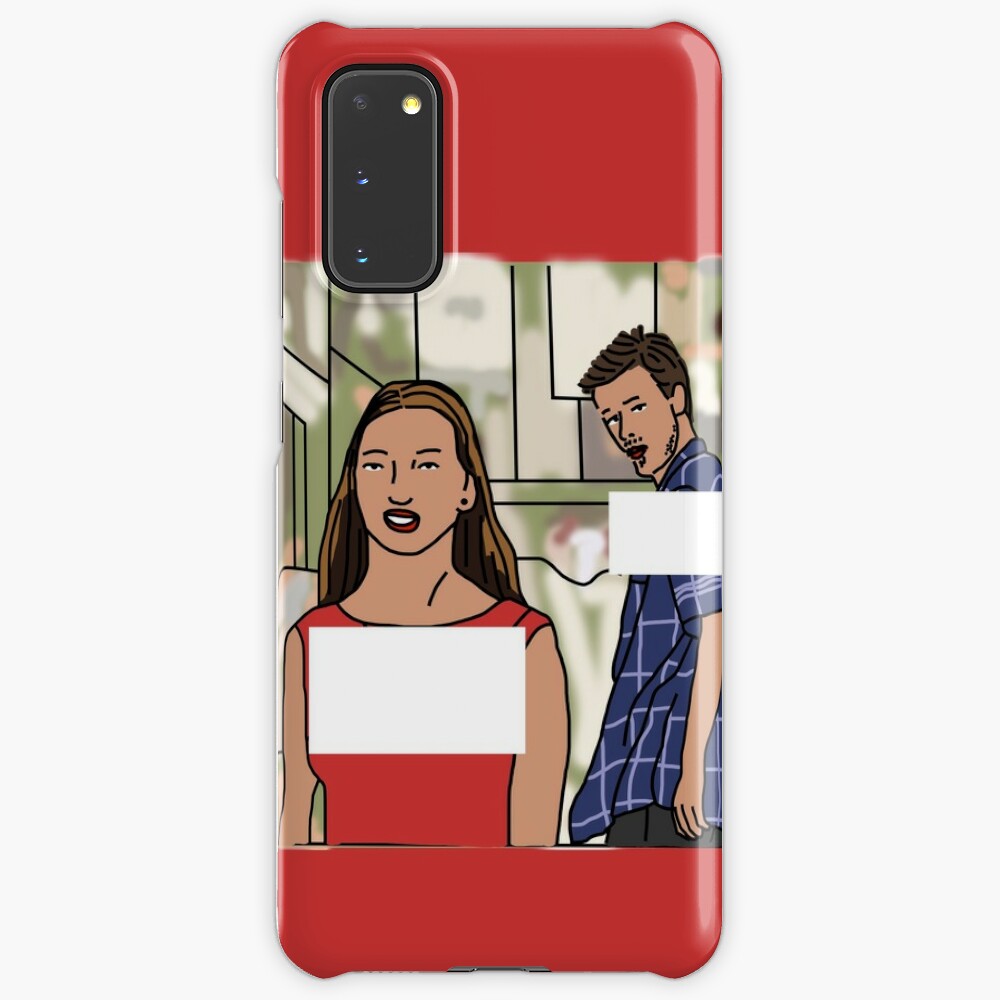 Distracted Boyfriend Meme Template Case Skin For Samsung Galaxy By Ellenhenry Redbubble