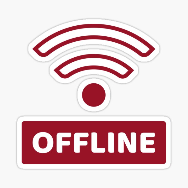 Offline - No Wifi Sticker
