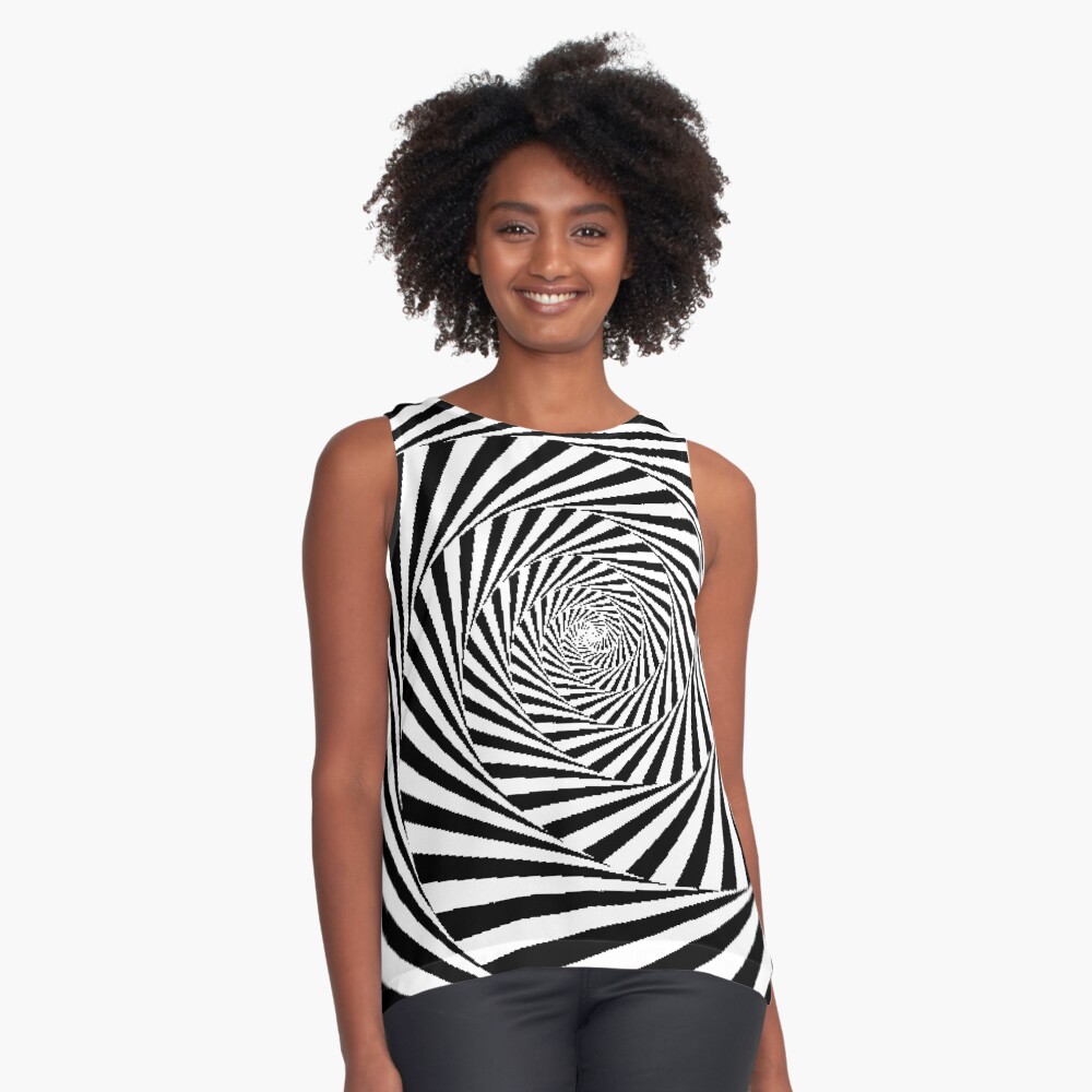 Optical Illusion Beige Swirl,  ctkr,x2200,front,black-c,250,163,1000,1000-bg,f8f8f8