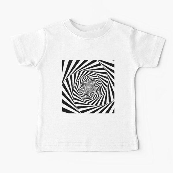Espiral Hipnótica, Optical Illusion Beige Swirl Baby T-Shirt
