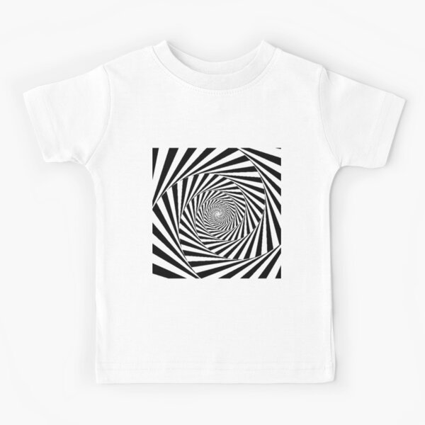 Espiral Hipnótica, Optical Illusion Beige Swirl Kids T-Shirt