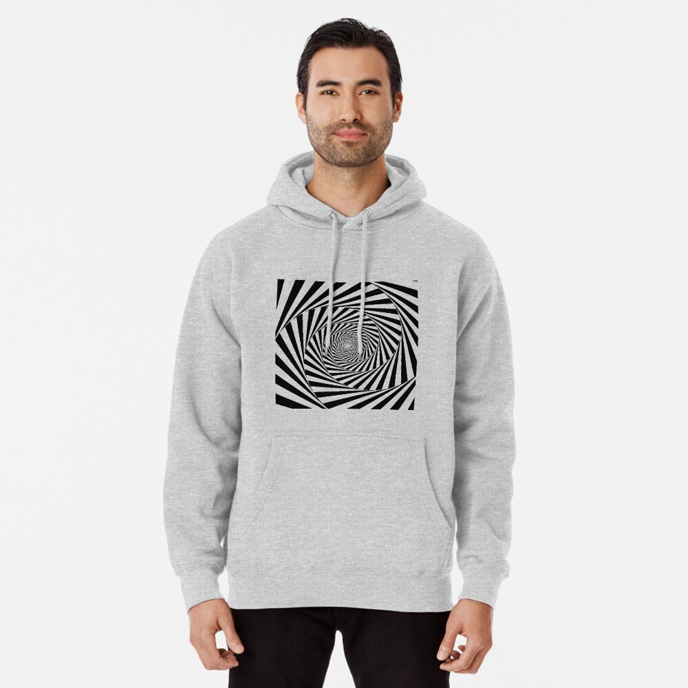 Optical Illusion Beige Swirl,  ssrco,mhoodie,mens,heather_grey,front,square_three_quarter,x1000-bg,f8f8f8