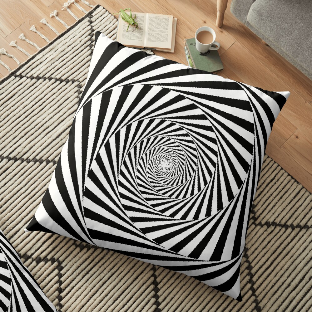 Optical Illusion Beige Swirl,  throwpillow,36x36,1000x-bg,f8f8f8-c,0,200,1000,1000