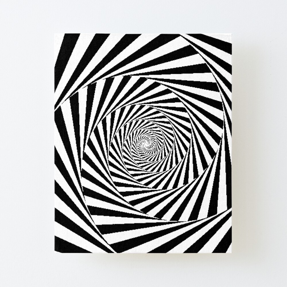 Optical Illusion Beige Swirl,  ur,mounted_print_canvas_portrait_small_front,square,1000x1000