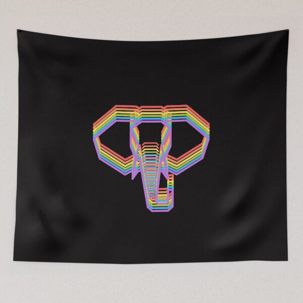 Item preview, Rainbow Elephant Pet Funny Happy Sarcastic Cute Inspirational Spiritual Animal Birthday Gift designed and sold by EpsilonEridani.