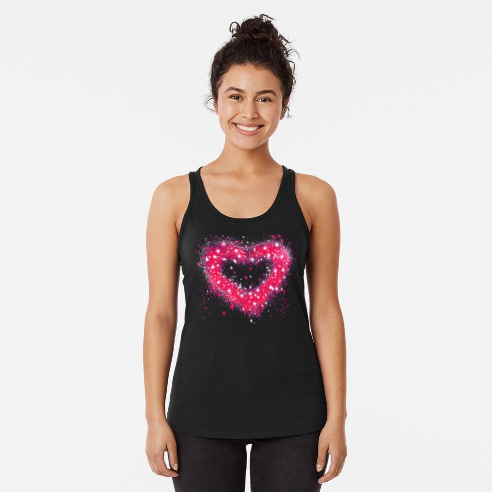 Graffiti spray paint pink sparkling heart design tote bag