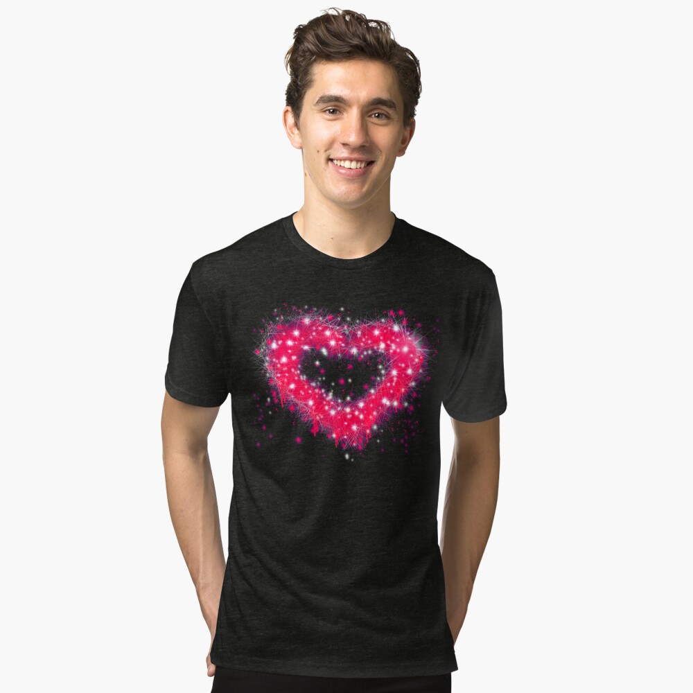 Graffiti spray paint pink sparkling heart design tote bag