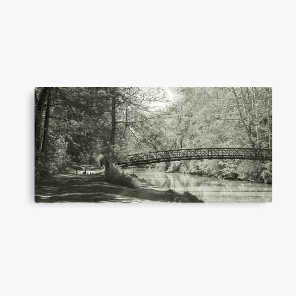 Along the Tow Path Trail Canvas Print