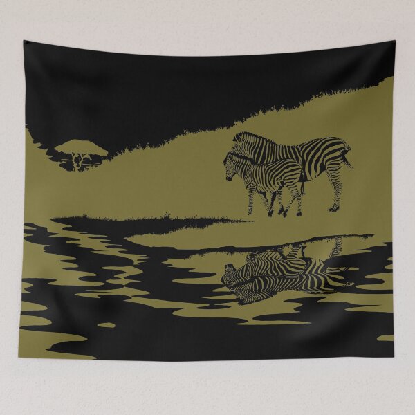 Item preview, Two Zebras #2 designed and sold by EmmeBi-graphic.