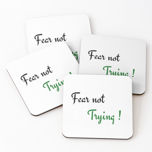 Item preview, Quote Motivation Fear not trying designed and sold by miiickyy.
