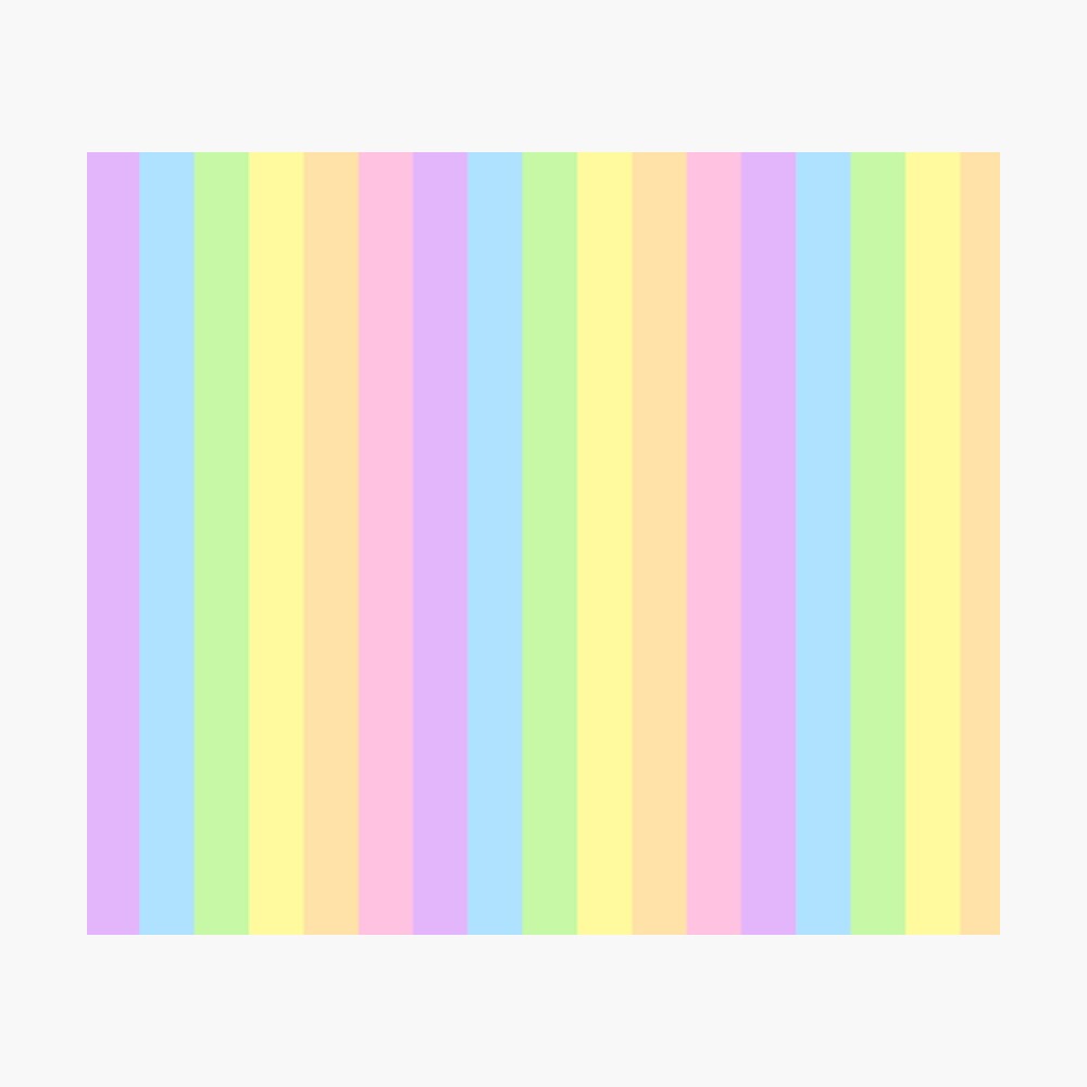 Pastel Rainbow Vertical Stripes