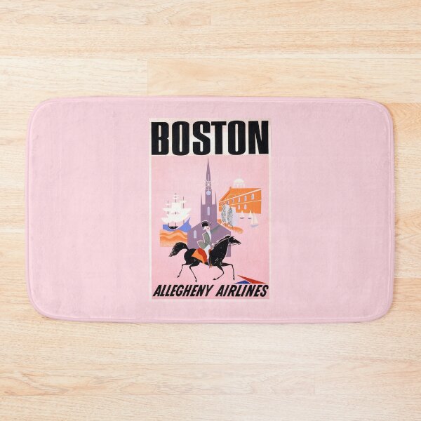 Item preview, Vintage Boston Ad - Allegheny Airlines - Mayflower Ship and Faneuil Hall designed and sold by vintagerepros.