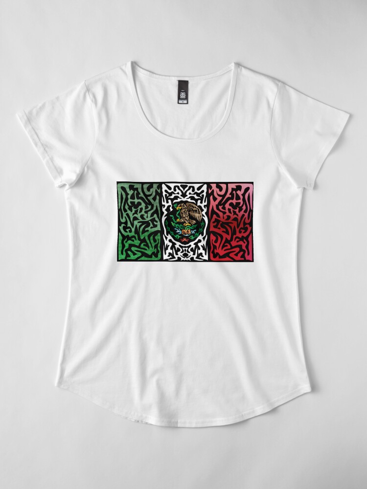 Alternate view of Crazy Flag # 31 Premium Scoop T-Shirt