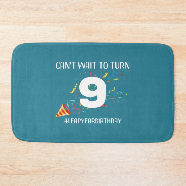 Item preview, Funny Leap Year 36th Birthday Leapling Can't Wait to Turn 9 print designed and sold by doodabobs.